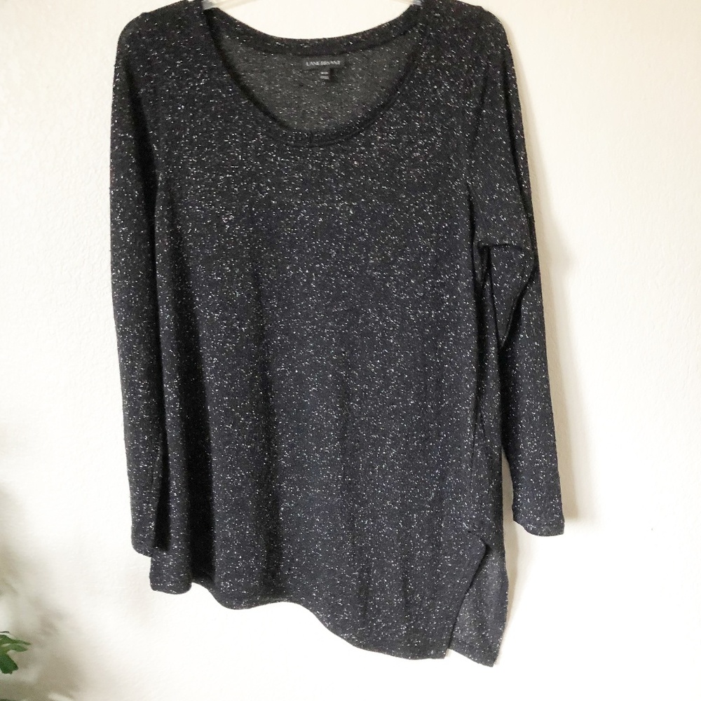 LANE BRYANT Womens Plus Sweater 18/20 Black/Silver